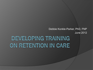 Retention in HIV care - Delta Region AIDS Education and Training