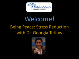 Stress Reduction Slide Presentation