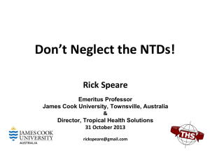 Don`t neglect the NTDs! - Tropical Health Solutions