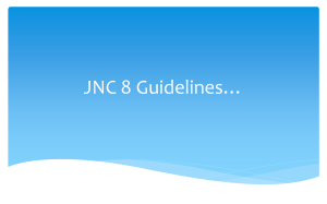 JNC 8 Guidelines*