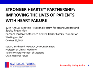 presentation slides - National Forum for Heart Disease