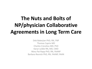 The Nuts and Bolts of NP/MD Collaborative Agreements in Long