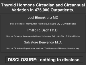 Thyroid Hormone Circadian and Circannual Variation in - i-calQ