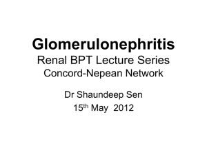 Glomerulonephritis BPT 2012
