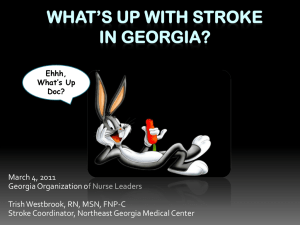 What`s Up With Stroke In Georgia?