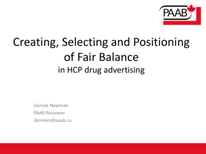 Fair Balance (FB) - PAAB Training Portal