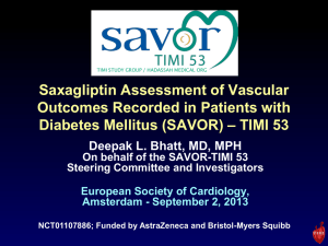 Saxagliptin Assessment of Vascular Outcomes Recorded