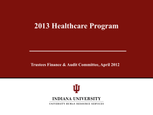 presentation to Trustees - Indiana University Bloomington