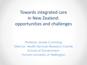 Towards integrated care in New Zealand: opportunities and