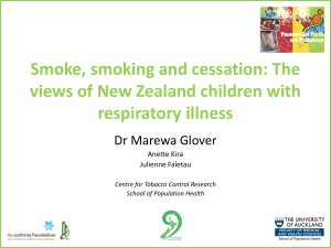 Smoke, smoking and cessation - Asthma Foundation New Zealand