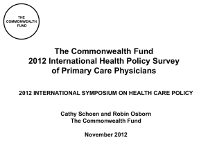 PPT Chartpack - The Commonwealth Fund