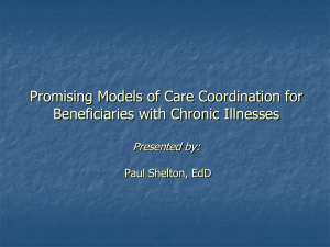 Promising Models of Care Coordination/Care Management for