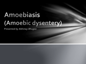 Amoebiasis (Amoebic dysentery)