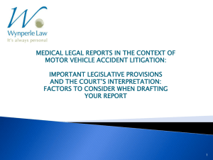 Important Legislative Provisions and the Court`s