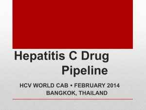 Hepatitis C Drug Pipeline