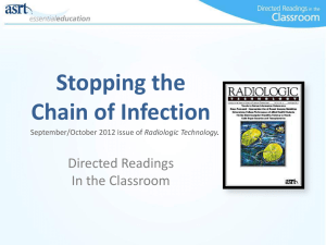 Stopping the Chain of Infection - American Society of Radiologic