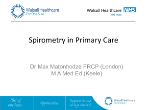 Dr Matonhodz Presentation - Walsall Healthcare NHS Trust