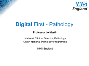 Jo Martin: Digital First - Pathology