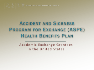 Accident and Sickness Program for Exchange