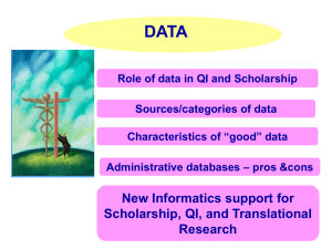 Using Clinical Data for Scholarly Projects