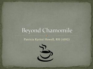 Beyond Chamomile