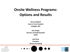 Onsite Wellness Programs
