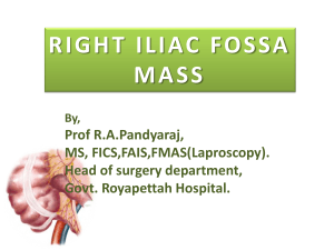 Right Iliac Fossa Mass - Chennai City Branch Of ASI