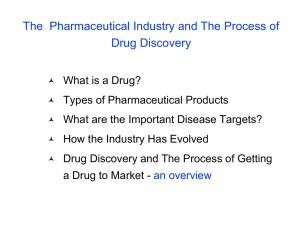 Introduction to the Pharmaceutical Industry