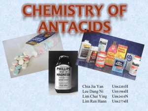 Chemistry of antacids