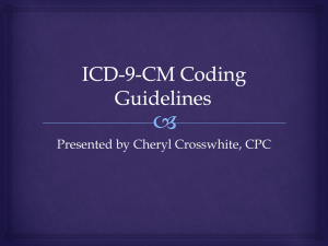 ICD-9-CM Coding Guidelines