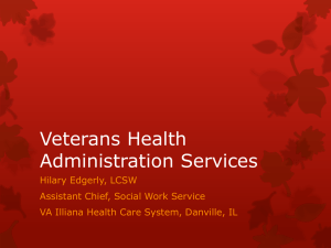 Veterans Health Administration Resources Powerpoint