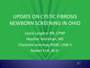 newborn screening for cystic fibrosis