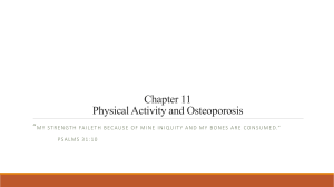 Chapter 11 Physical Activity and Osteoporosis