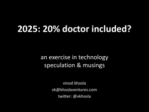 Khosla Ventures - Stanford Medicine X