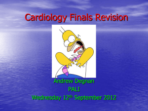 Cardiology Finals Revision