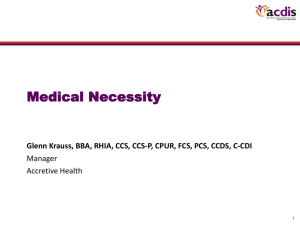 Medical Necessity