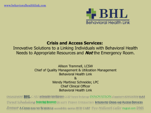 Crisis and Access Services