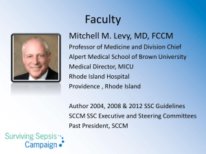 webcast slides - Levy - Society of Critical Care Medicine