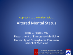 Altered Mental Status - Penn Medicine