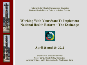 Working With Your State To Implement National Health Reform