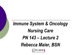 August 11, 2014 - Immune system