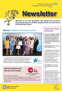 Welcome to our first Newsletter. We thought this would be great way