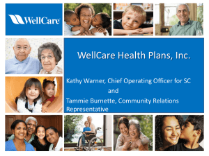 WellCare - SC Office of Rural Health