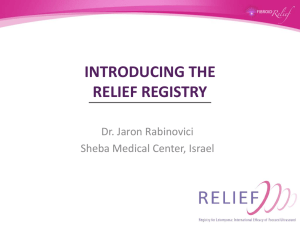 INTRODUCING THE RELIEF REGISTRY