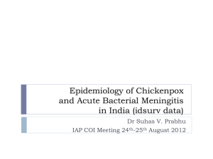 Epidemiology of Chickenpox and Acute Bacterial