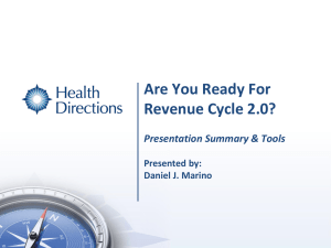 Revenue Cycle 2.0 Tools