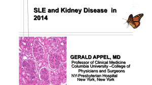 What happened with SLE Kidney disease ( lupus nephritis )in the past