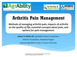 arthritis - National AgrAbility Project