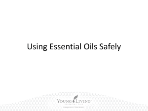 Safe Use of Oils