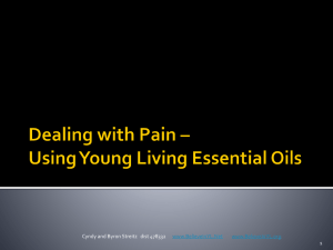 Dealing with Pain * Some alternative with Young Living Essential Oils